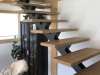 Escalier acier bois sur mesure Aravis